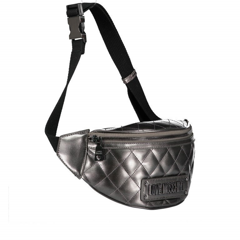 Gürteltasche Silber, Farbe: metallic, Marke: Love Moschino, EAN: 8059610654679, Bild 2 von 8