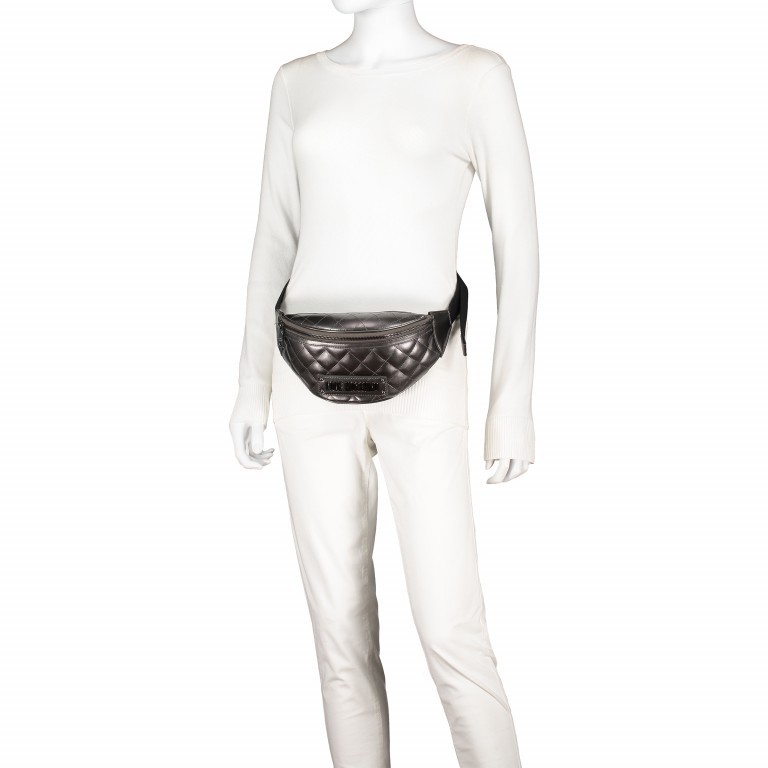 Gürteltasche Silber, Farbe: metallic, Marke: Love Moschino, EAN: 8059610654679, Bild 4 von 8