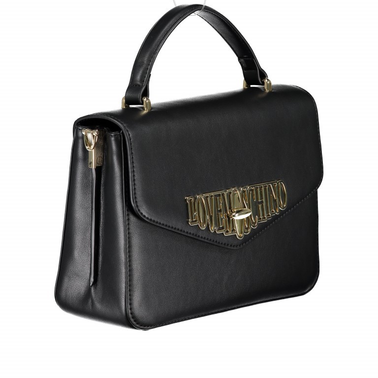 Umhängetasche Schwarz, Farbe: schwarz, Marke: Love Moschino, EAN: 8059610235816, Abmessungen in cm: 23x17x9, Bild 2 von 7