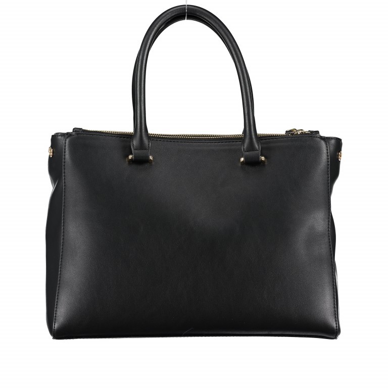 Handtasche Schwarz, Farbe: schwarz, Marke: Love Moschino, EAN: 8059610657304, Abmessungen in cm: 32x23x10.5, Bild 3 von 10