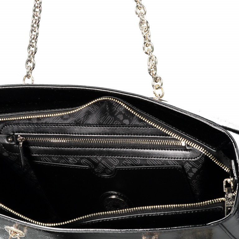 Shopper Schwarz, Farbe: schwarz, Marke: Love Moschino, EAN: 8059610233058, Abmessungen in cm: 32x26x14, Bild 5 von 5