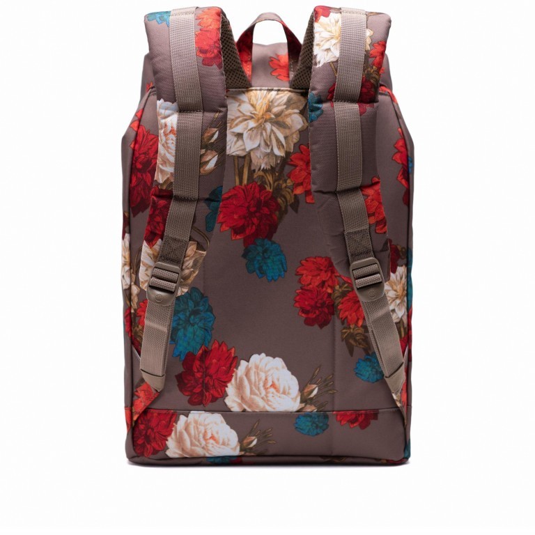 Rucksack Retreat Rubber Straps Volumen 18 Liter Vintage Floral Pine Bark, Farbe: bunt, Marke: Herschel, EAN: 0828432339525, Abmessungen in cm: 34x46x12, Bild 3 von 5