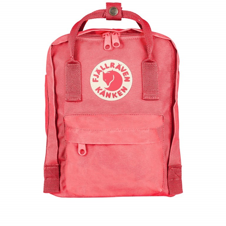 Rucksack Kånken Mini Dahlia, Farbe: orange, Marke: Fjällräven, EAN: 7323450489670, Abmessungen in cm: 20x29x13, Bild 1 von 11