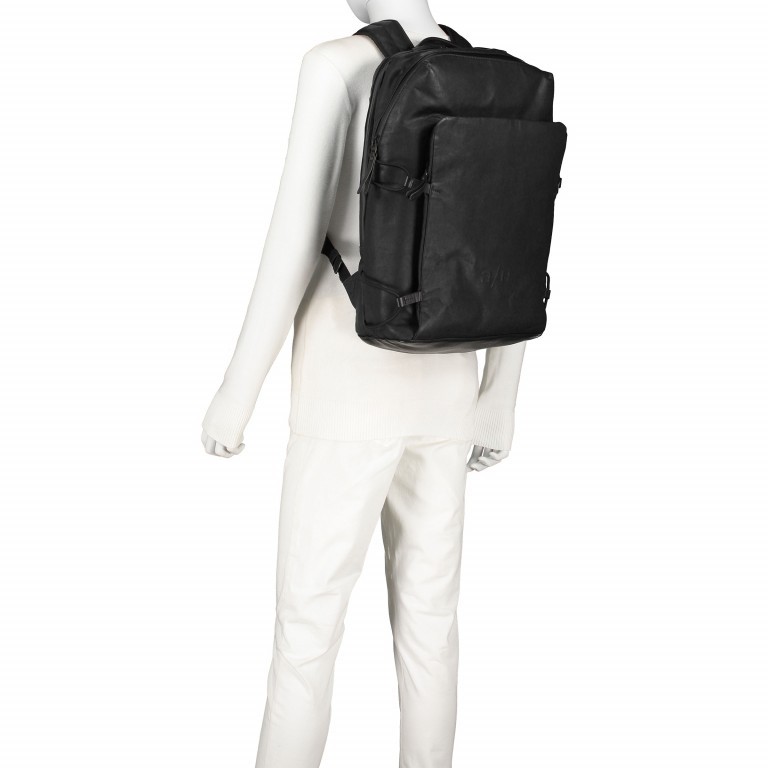 Rucksack Japan Kyoto Black, Farbe: schwarz, Marke: Aunts & Uncles, EAN: 4250394950955, Abmessungen in cm: 28x42x13, Bild 5 von 7