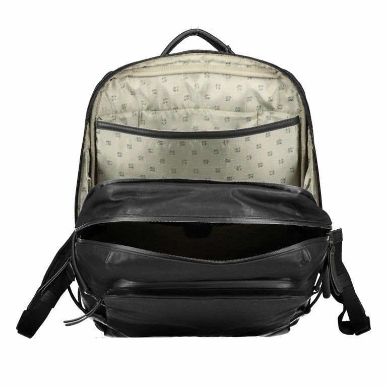 Rucksack Japan Kyoto Black, Farbe: schwarz, Marke: Aunts & Uncles, EAN: 4250394950955, Abmessungen in cm: 28x42x13, Bild 6 von 7