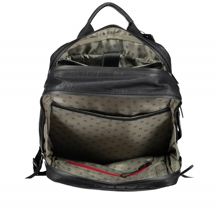 Rucksack Japan Nagoya Black, Farbe: schwarz, Marke: Aunts & Uncles, EAN: 4250394951051, Abmessungen in cm: 28x42x14, Bild 8 von 12