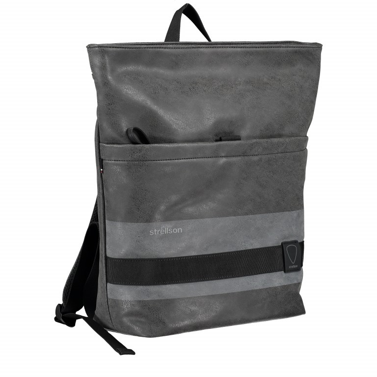 Rucksack Finchley Backpack Dark Grey, Farbe: anthrazit, Marke: Strellson, EAN: 4053533599080, Abmessungen in cm: 37x42x15, Bild 2 von 6