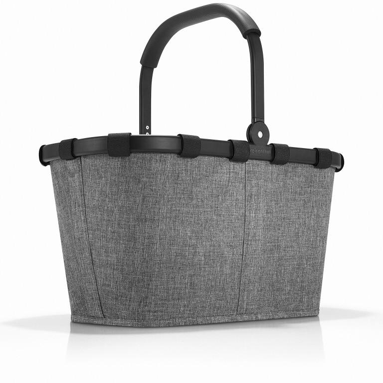 Einkaufskorb Carrybag Twist Silver, Farbe: anthrazit, Marke: Reisenthel, EAN: 4012013713125, Abmessungen in cm: 48x29x28, Bild 1 von 5