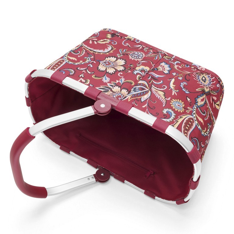 Einkaufskorb Carrybag Paisley Ruby, Farbe: rot/weinrot, Marke: Reisenthel, EAN: 4012013712944, Abmessungen in cm: 48x29x28, Bild 3 von 5