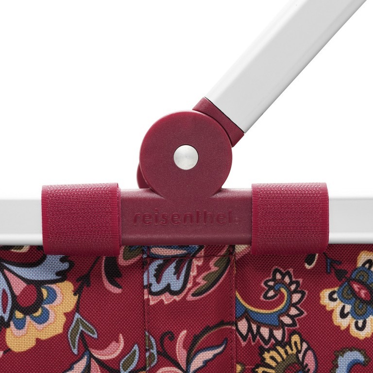 Einkaufskorb Carrybag Paisley Ruby, Farbe: rot/weinrot, Marke: Reisenthel, EAN: 4012013712944, Abmessungen in cm: 48x29x28, Bild 5 von 5