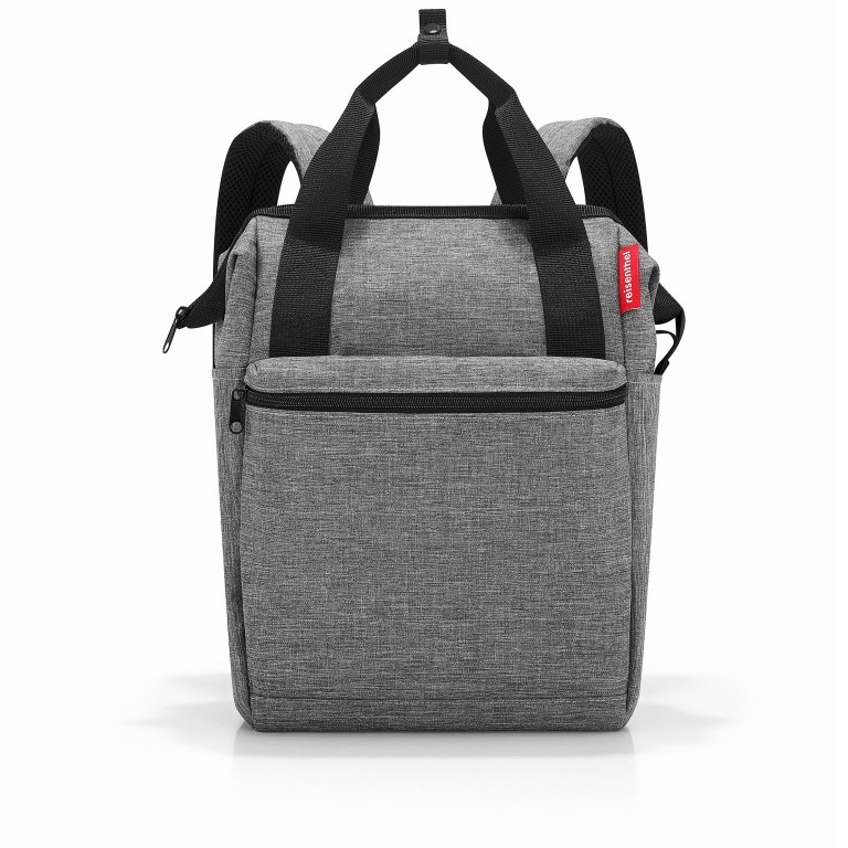 Rucksack Allrounder R Twist Silver, Farbe: anthrazit, Marke: Reisenthel, EAN: 4012013713118, Abmessungen in cm: 31x39x17, Bild 1 von 4