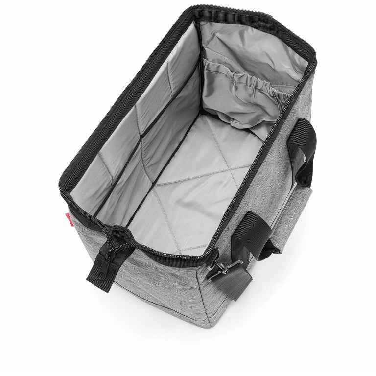 Reisetasche Allrounder M Twist Silver, Farbe: anthrazit, Marke: Reisenthel, EAN: 4012013713101, Abmessungen in cm: 40x33.5x24, Bild 2 von 2