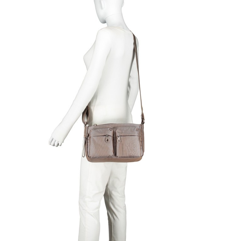 Umhängetasche MD20 QMTX5 Taupe, Farbe: taupe/khaki, Marke: Mandarina Duck, EAN: 8032803689788, Abmessungen in cm: 28x19x11, Bild 5 von 6