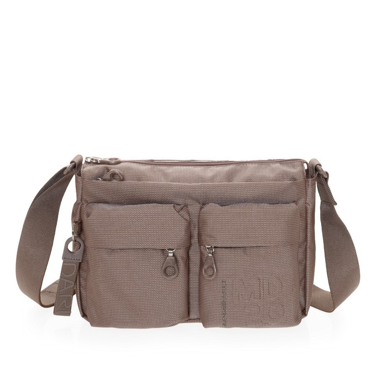 Umhängetasche MD20 QMTX5 Taupe, Farbe: taupe/khaki, Marke: Mandarina Duck, EAN: 8032803689788, Abmessungen in cm: 28x19x11, Bild 1 von 6