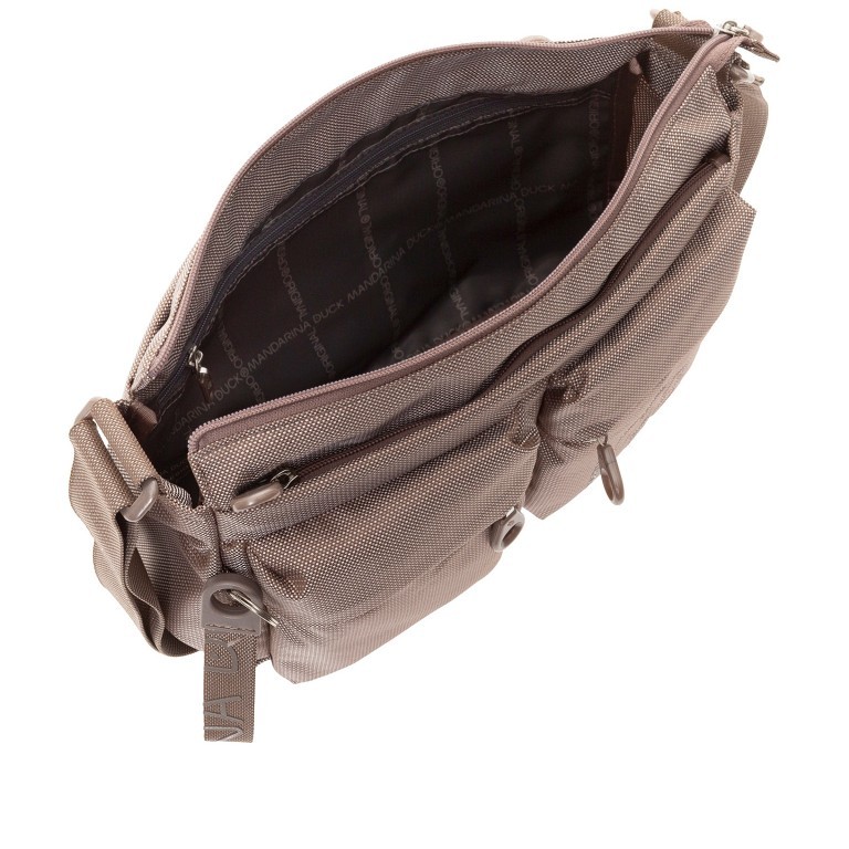 Umhängetasche MD20 QMTX5 Taupe, Farbe: taupe/khaki, Marke: Mandarina Duck, EAN: 8032803689788, Abmessungen in cm: 28x19x11, Bild 6 von 6