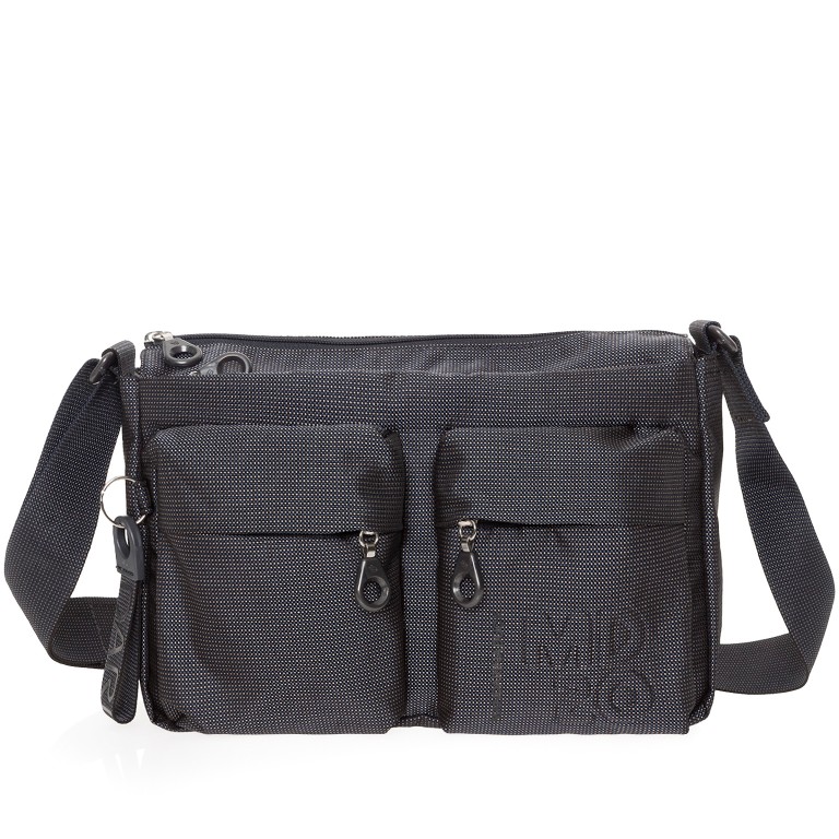 Umhängetasche MD20 QMTX5 Steel, Farbe: grau, Marke: Mandarina Duck, EAN: 8032803708113, Abmessungen in cm: 28x19x11, Bild 1 von 6