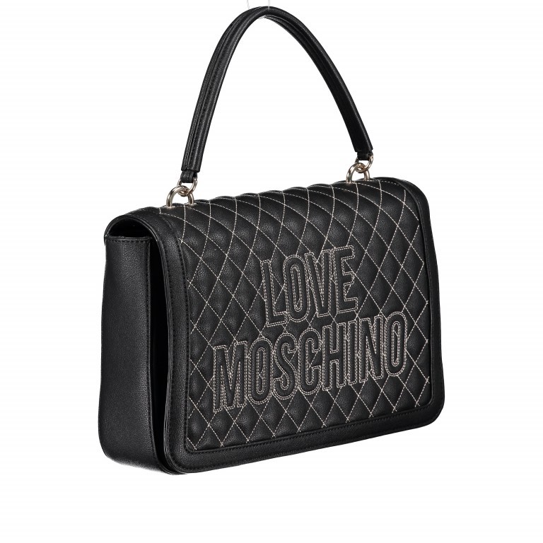 Umhängetasche Borsa Schwarz, Farbe: schwarz, Marke: Love Moschino, EAN: 8059610667389, Abmessungen in cm: 29x19x7, Bild 2 von 8