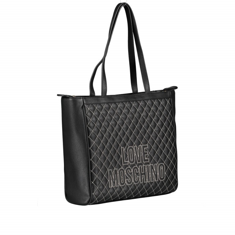 Shopper Borsa Schwarz, Farbe: schwarz, Marke: Love Moschino, EAN: 8054406005161, Abmessungen in cm: 32.5x29x12, Bild 2 von 5