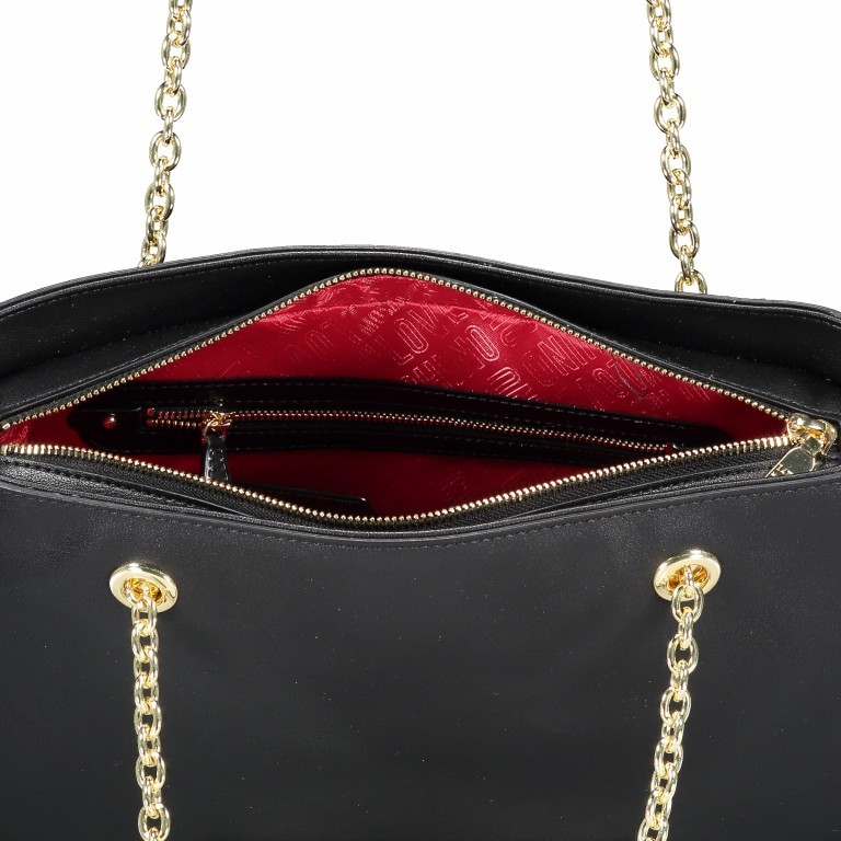 Shopper Borsa Grain Small Schwarz, Farbe: schwarz, Marke: Love Moschino, EAN: 8059610660472, Abmessungen in cm: 32x24x11, Bild 6 von 6