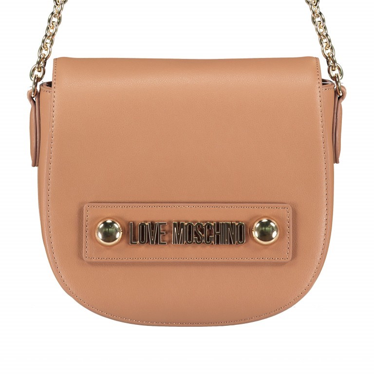 Umhängetasche Borsa Grain Small Cammello, Farbe: cognac, Marke: Love Moschino, EAN: 8059610660489, Abmessungen in cm: 20x18x10, Bild 1 von 6