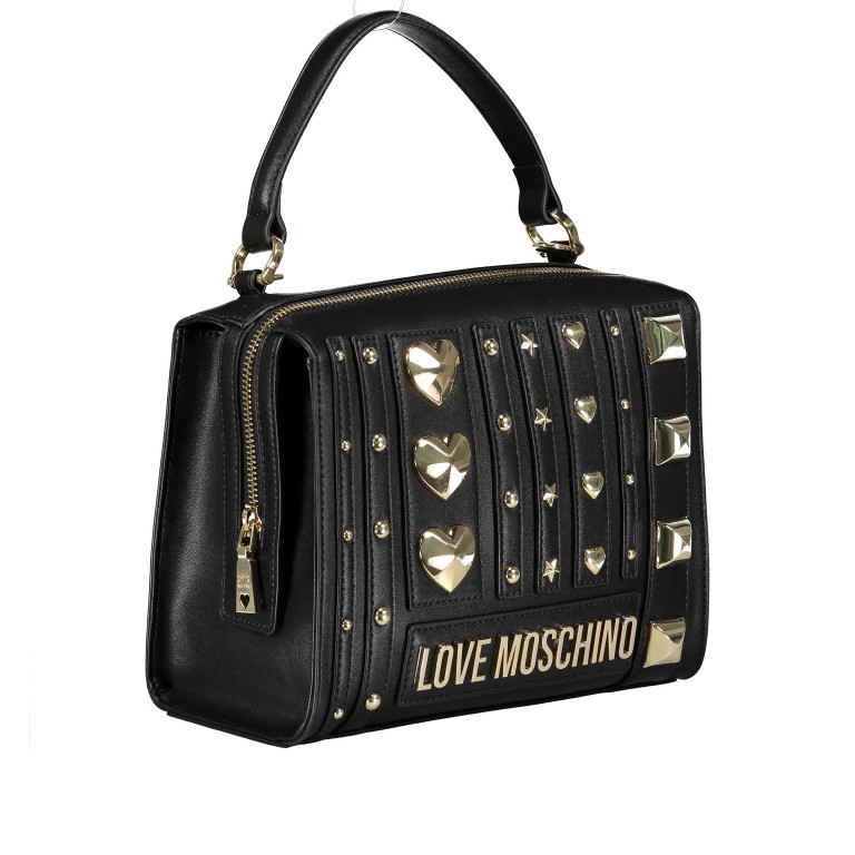 Umhängetasche Borsa Schwarz, Farbe: schwarz, Marke: Love Moschino, EAN: 8054406001583, Abmessungen in cm: 23.5x18x11, Bild 2 von 7