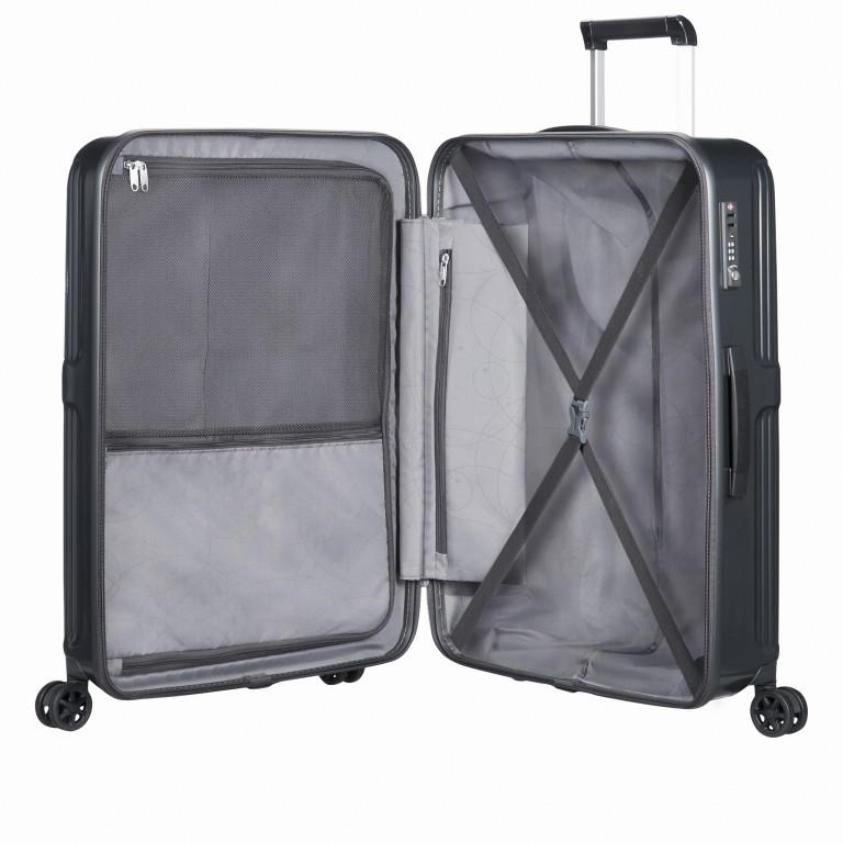 Koffer Dorsett Spinner 66 Metallic Grey, Farbe: grau, Marke: Samsonite, EAN: 5414847936289, Abmessungen in cm: 46x66x26, Bild 6 von 8