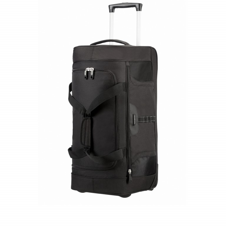 Reisetasche Wanderpacks Duffle Wheels 65 mit zwei Rollen Black, Farbe: schwarz, Marke: Samsonite, EAN: 5414847470288, Abmessungen in cm: 65x34x33, Bild 1 von 6