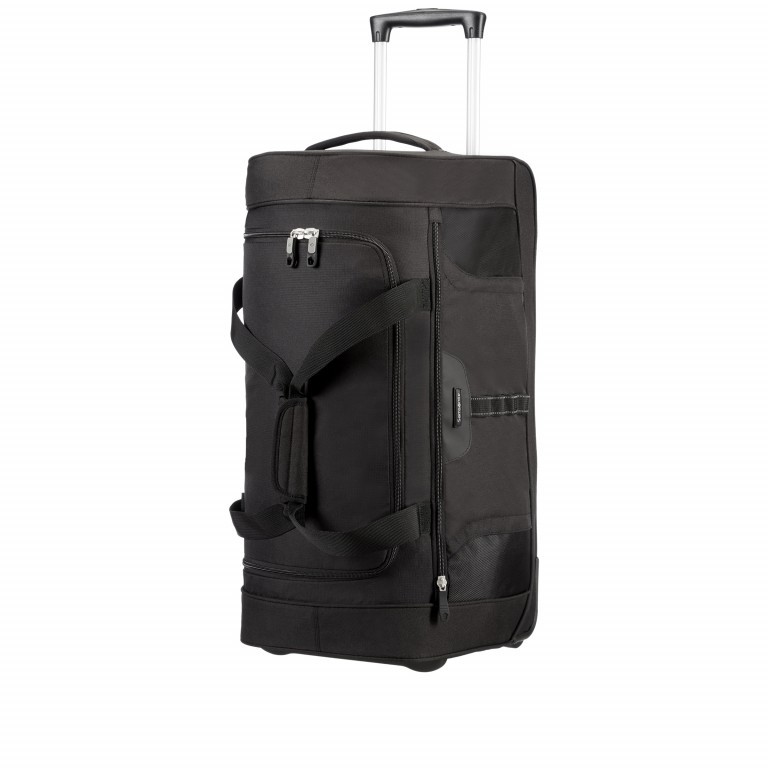 Reisetasche Wanderpacks Duffle Wheels 75 mit zwei Rollen Black, Farbe: schwarz, Marke: Samsonite, EAN: 5414847470301, Abmessungen in cm: 75x38x35, Bild 1 von 8