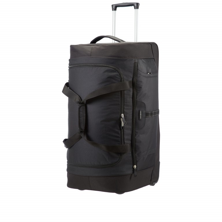 Reisetasche Wanderpacks Duffle Wheels 75 mit zwei Rollen Black, Farbe: schwarz, Marke: Samsonite, EAN: 5414847470301, Abmessungen in cm: 75x38x35, Bild 2 von 8