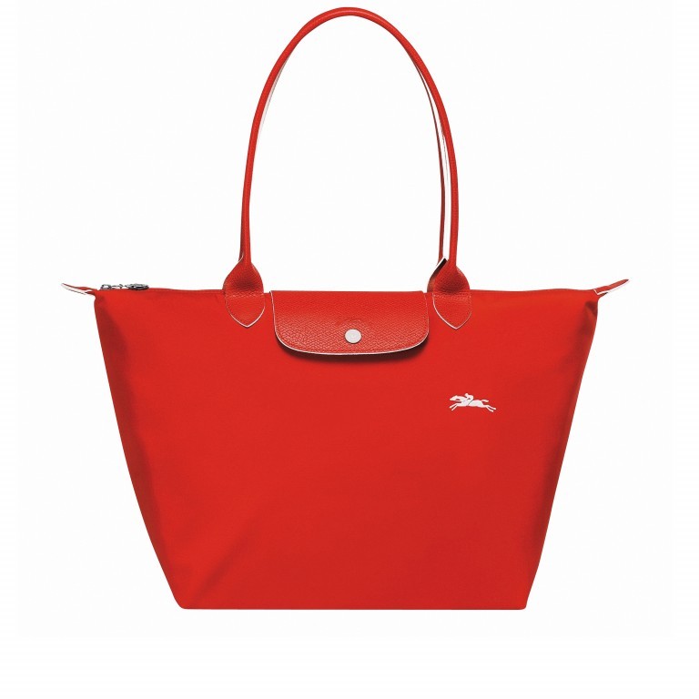 Shopper Le Pliage Club Shopper L Hellrot, Farbe: rot/weinrot, Marke: Longchamp, EAN: 3597921718956, Abmessungen in cm: 31x30x19, Bild 1 von 1