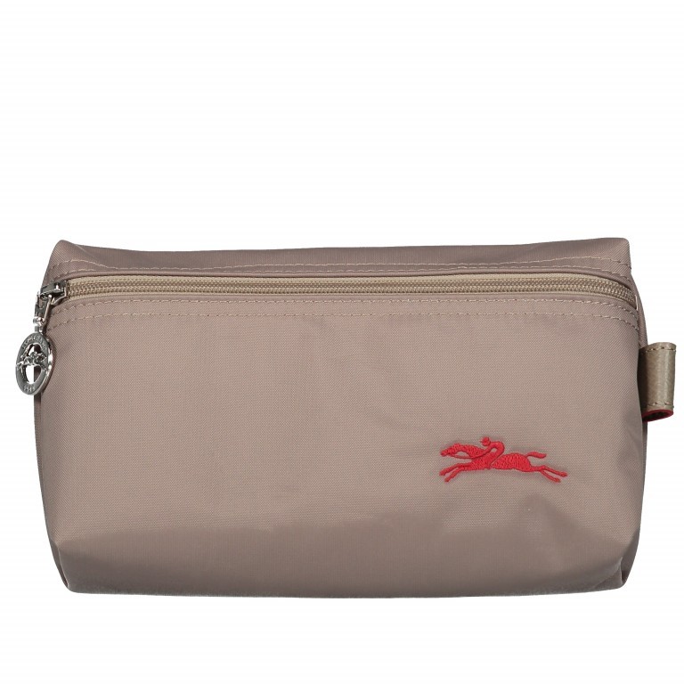 Kosmetiktasche Le Pliage Club Pochette Braun, Farbe: taupe/khaki, Marke: Longchamp, EAN: 3597921720287, Abmessungen in cm: 20x12x6, Bild 1 von 1