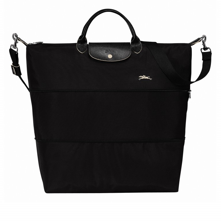 Reisetasche Le Pliage Club Reisetasche erweiterbar Schwarz, Farbe: schwarz, Marke: Longchamp, EAN: 3597921727606, Abmessungen in cm: 44x35x23, Bild 1 von 1