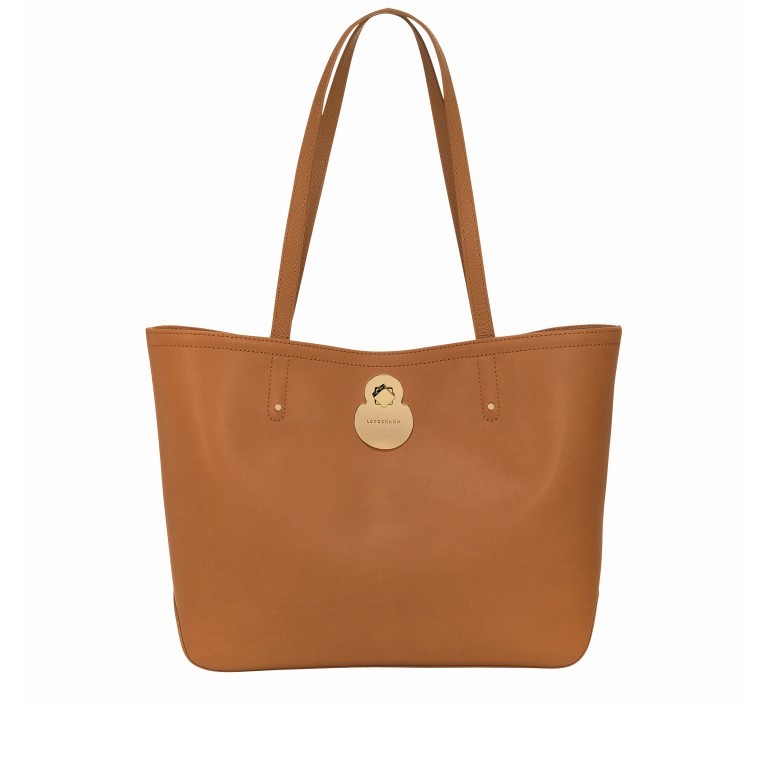 Shopper Cavalcade Shopper Natur, Farbe: cognac, Marke: Longchamp, EAN: 3597921758860, Abmessungen in cm: 30x26x11.5, Bild 1 von 1