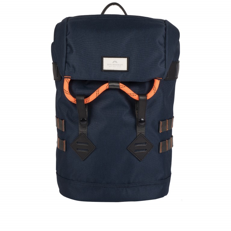 Rucksack Colorado Small Accents Series Volumen 15 Liter Navy Orange, Farbe: blau/petrol, Marke: Doughnut, EAN: 4895222502571, Abmessungen in cm: 28x40x13.5, Bild 1 von 11