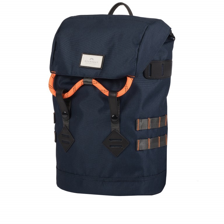 Rucksack Colorado Small Accents Series Volumen 15 Liter Navy Orange, Farbe: blau/petrol, Marke: Doughnut, EAN: 4895222502571, Abmessungen in cm: 28x40x13.5, Bild 2 von 11