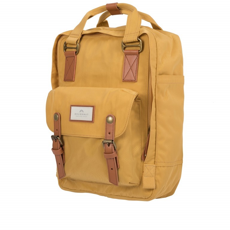 Rucksack Macaroon Volumen 16 Liter Yellow, Farbe: gelb, Marke: Doughnut, EAN: 4895222501956, Abmessungen in cm: 28x38x11, Bild 2 von 7