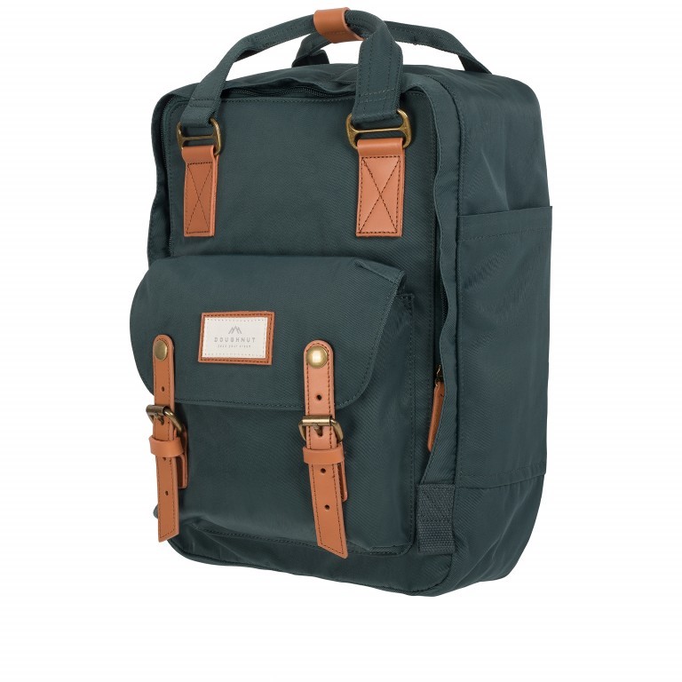 Rucksack Macaroon Volumen 16 Liter Slate Green, Farbe: blau/petrol, Marke: Doughnut, EAN: 4895222501949, Abmessungen in cm: 28x38x11, Bild 2 von 7