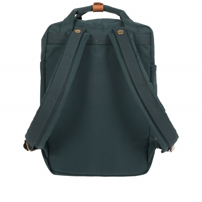 Rucksack Macaroon Bicolor Volumen 16 Liter Slate Green Yellow, Farbe: blau/petrol, Marke: Doughnut, EAN: 4895222501970, Abmessungen in cm: 28x38x11, Bild 3 von 8