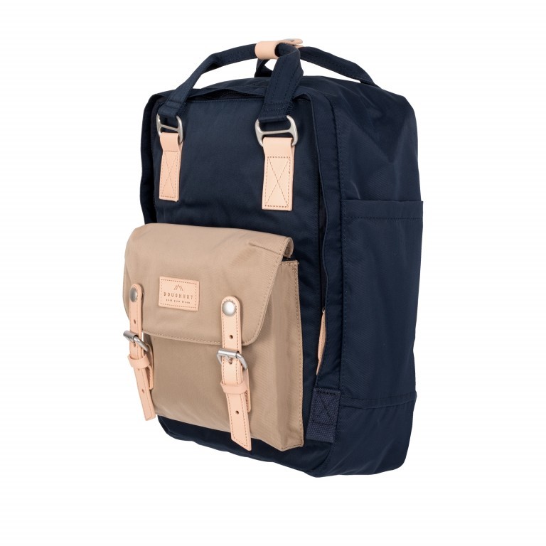 Rucksack Macaroon Bicolor Volumen 16 Liter Nautical Almond, Farbe: blau/petrol, Marke: Doughnut, EAN: 4895222500898, Abmessungen in cm: 28x38x11, Bild 2 von 8