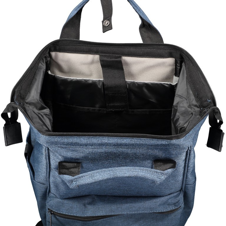 Rucksack Heaven FU51-1175 Shadow Blue, Farbe: blau/petrol, Marke: Blackbeat, EAN: 8719956128530, Bild 6 von 7