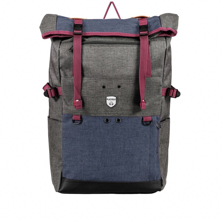 Rucksack Wodz FU51-1153 Grey Navy, Farbe: grau, Marke: Blackbeat, EAN: 8719956128776, Abmessungen in cm: 28x48x13, Bild 1 von 9