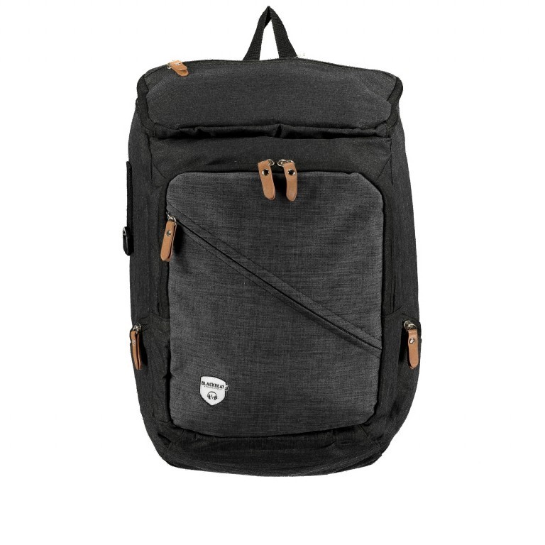 Rucksack Wodz FU51-1198 Black Grey, Farbe: schwarz, Marke: Blackbeat, EAN: 4065646013216, Bild 1 von 7