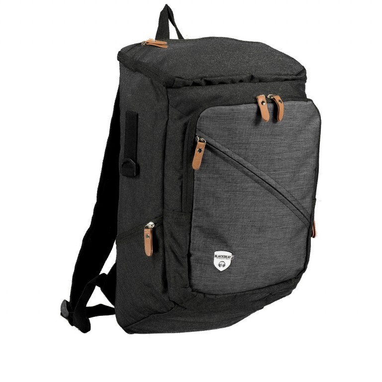 Rucksack Wodz FU51-1198 Black Grey, Farbe: schwarz, Marke: Blackbeat, EAN: 4065646013216, Bild 2 von 7