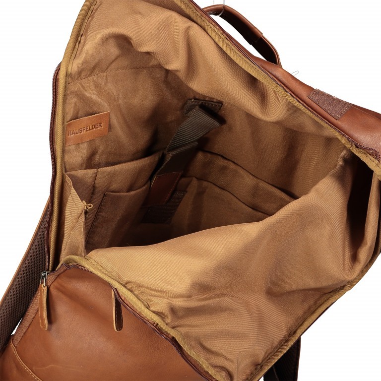 Rucksack Bristol mit Rolltop Braun, Farbe: braun, Marke: Hausfelder Manufaktur, EAN: 4251672733062, Bild 6 von 6