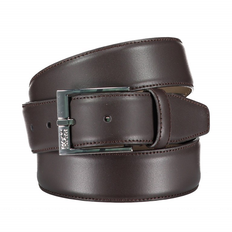 Gürtel Ellotyo Bundweite 105 CM Dark Brown, Farbe: braun, Marke: BOSS, EAN: 4029047237480, Bild 1 von 3