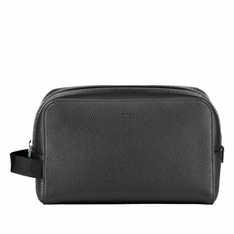 Kulturbeutel Crosstown Washbag Black, Farbe: schwarz, Marke: BOSS, EAN: 4029049385202, Abmessungen in cm: 24x16x7, Bild 1 von 4