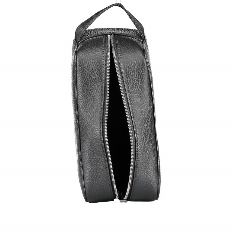 Kulturbeutel Crosstown Washbag Black, Farbe: schwarz, Marke: BOSS, EAN: 4029049385202, Abmessungen in cm: 24x16x7, Bild 4 von 4