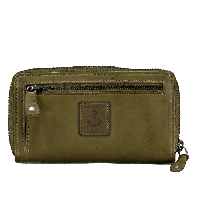 Geldbörse Anchor-Love Linn B3.0646 Olive Green, Farbe: grün/oliv, Marke: Harbour 2nd, EAN: 4046478041707, Abmessungen in cm: 16x10x3, Bild 4 von 4