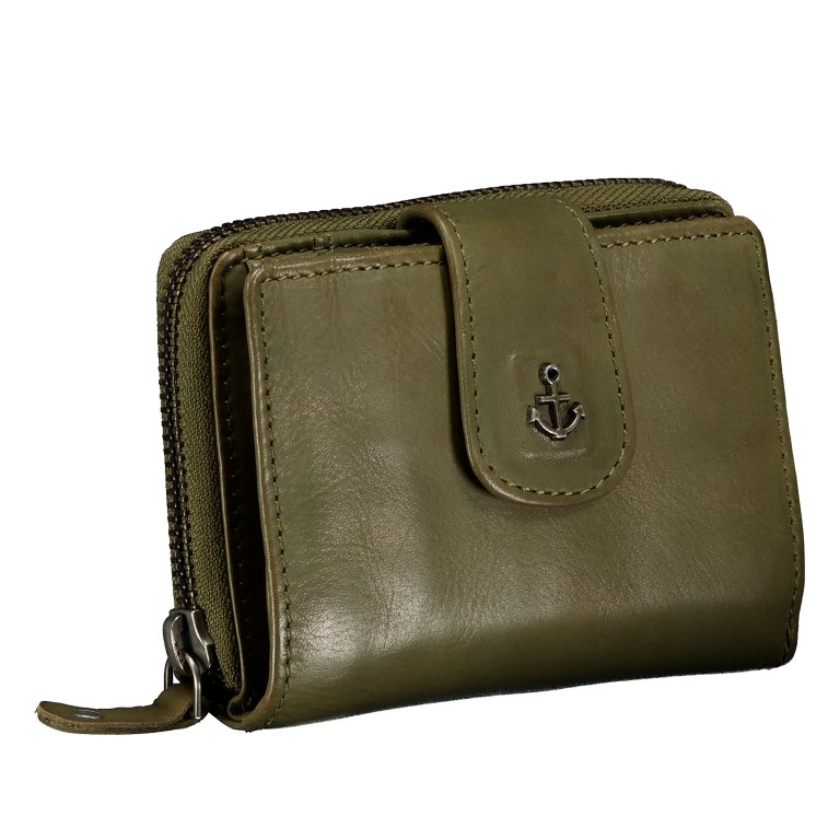 Geldbörse Anchor-Love Isidora B3.1543 Olive Green, Farbe: grün/oliv, Marke: Harbour 2nd, EAN: 4046478041776, Abmessungen in cm: 12x9.5x3, Bild 2 von 6
