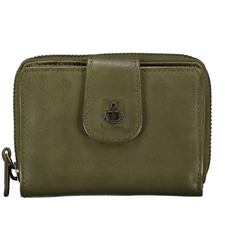 Geldbörse Anchor-Love Isidora B3.1543 Olive Green, Farbe: grün/oliv, Marke: Harbour 2nd, EAN: 4046478041776, Abmessungen in cm: 12x9.5x3, Bild 1 von 6